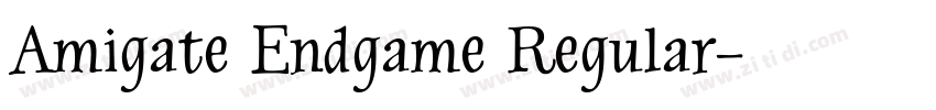 Amigate Endgame Regular字体转换